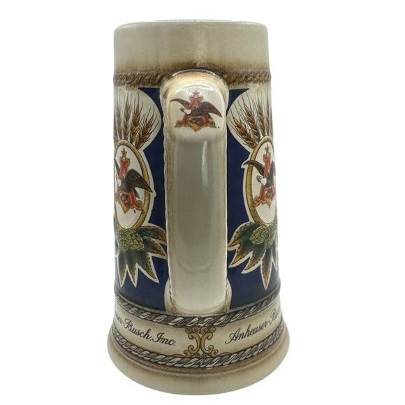 VTG Budweiser Anheuser Busch Beer Stein Staffel Stoneware West Germany - Picture 4 of 7